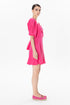 Sweetheart Neckline Balloon Sleeve Midi Dress